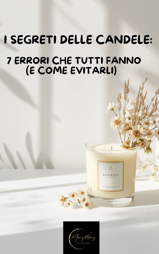 I SEGRETI DELLE CANDELE:   7 ERRORI CHE TUTTI FANNO          (E COME EVITARLI)